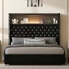 Okak Full/Queen Storage Platform Beds with Velvet Tufted Headboard,Solid Wood Bed Frame for Primary Bedroom,No Spring Box Needed - 2 of 4