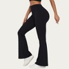 Anna-Kaci Active Women's High Waist Flare Leg Yoga Pants with Stretch Fit and Contoured Waistband - 4 of 4