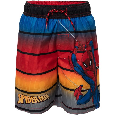 Marvel Spider-man Little Boys Swim Trunks Bathing Suit Red 4 : Target