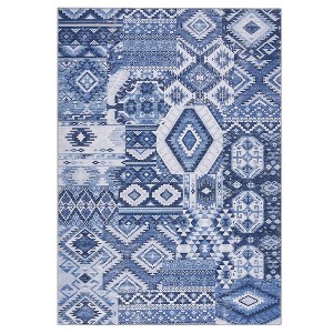 Vintage Area Rug Bohemian Washable Rug Soft Low Pile Rugs for Living Room Bedroom Dining Room - 1 of 4