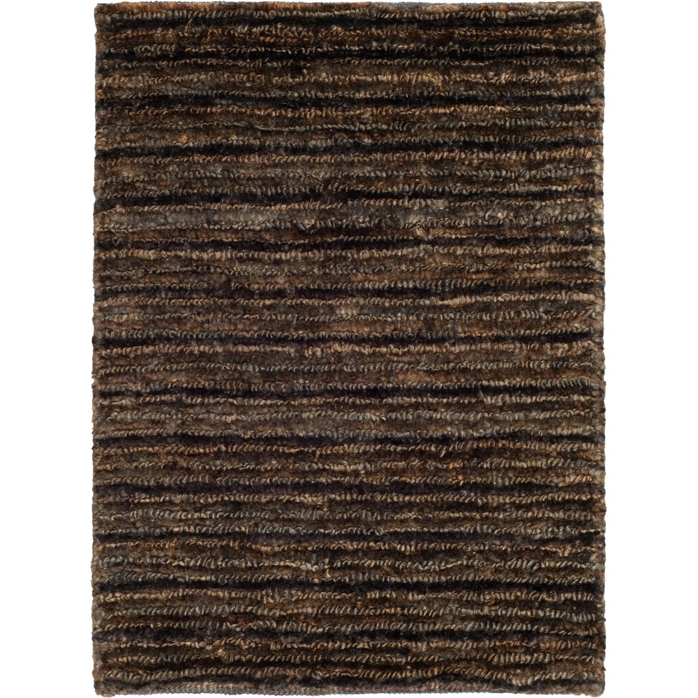  Solid Knotted Accent Rug Charcoal