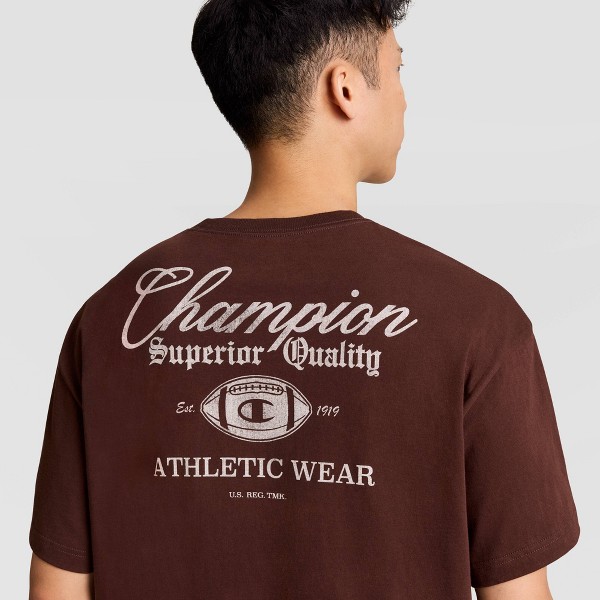 Camiseta gráfica Champion "Champion Athletic Wear" para hombre - Chicory Coffee 4