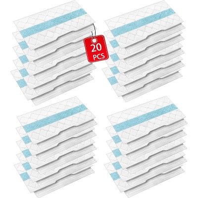 Attop 20Pcs Disposable Mopping Pads Refills for Shark VacMop (VM252,VM251,VM200,VM200C,VM190,VM252C,QM250,VM250,VC205) – Hardwood Floor Vacuum