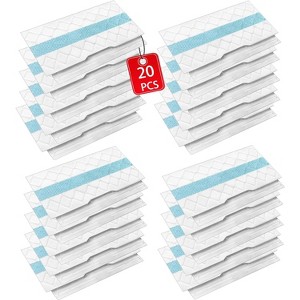 Attop 20Pcs Disposable Mopping Pads Refills for Shark VacMop (VM252,VM251,VM200,VM200C,VM190,VM252C,QM250,VM250,VC205) – Hardwood Floor Vacuum - 1 of 4