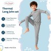 City Threads Boys USA-Made Soft & Cozy Thermal Long Johns 2-Piece Set - Warm Base Layer & Loungewear - 2 of 4