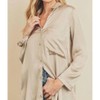 Women's Highly Favored Long Satin Shirt - DRESS FORUM - 2 of 4