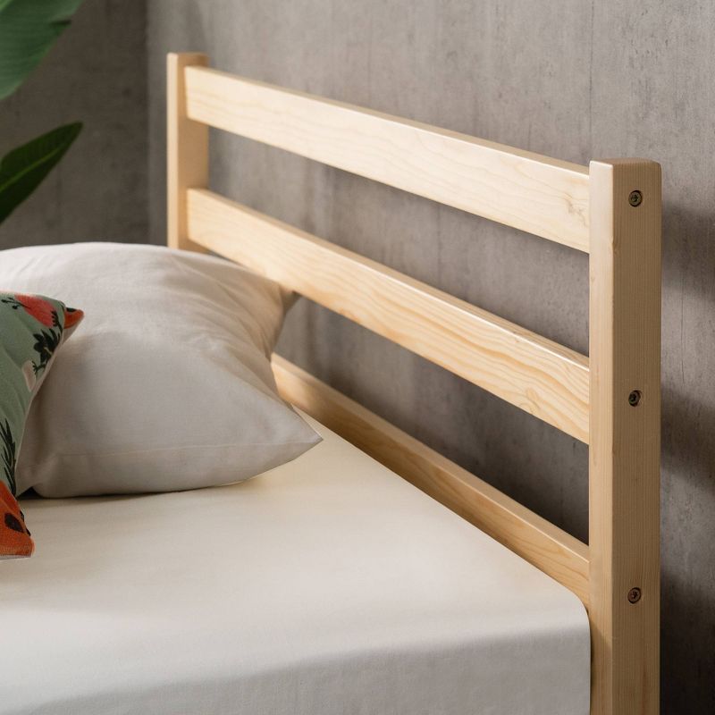Robin Wood Platform Bed Frame with Headboard Natural - Zinus, 6 of 11