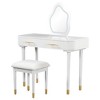 NicBex Makeup Vanity Desk with Mirror,Makeup Table with Drawer for Bedroom - 4 of 4