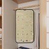 Double-Sided Hanging Jewelry Organizer with 40 Pockets & 36 Hooks, Wall Mounted Storage for Necklaces & Earrings, White Black and Beige - 4 of 4