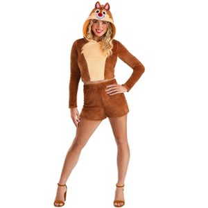 HalloweenCostumes.com Women's Disney Chip 'n Dale Dale Halloween Costume | Adult Cosplay Character Costume - 1 of 4