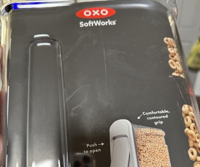 Oxo Softwoks Cereal Keeper, (2 pack) Pop Cereal Dispenser Set 4.5qt/4.2L  Each