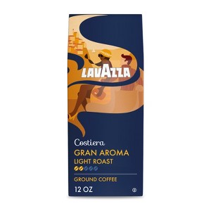 Lavazza Costiera Gran Aroma Ground Coffee, Light Roast, 100% Arabica, 12 oz Bag (Pack of 6) - 1 of 4