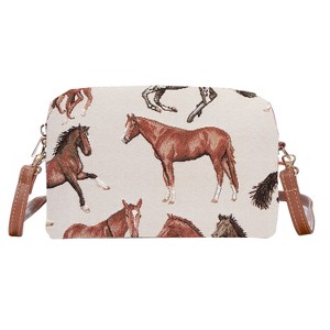 Signare USA Running Horse Brown Hip Length Shoulder Bag - 1 of 1