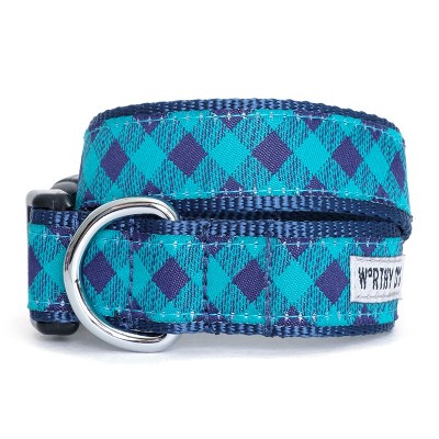 The Worthy Dog Bias Buffalo Check Plaid Dog Collar