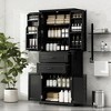 KWPZQEB 72.5 " Tall Multi-Functional Storage Cabinet with 2 Drawers&2 Doors, Kitchen Cupboard with Adjustable Shelves for Bathroom, Dining Room - 4 of 4