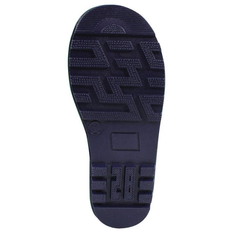 Hudson Baby Infant Boy Rain Boots, Dino Stripe, 4 of 4