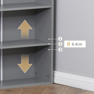 Gray Foldable Particleboard Desk with Filing Cabinet and Blackboard