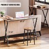Narrow Console Table, 2-Tier Farmhouse Sofa Table with Shelves, 33.5 Inch Long Hallway Table - 2 of 4