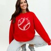 Simply Sage Market Women's Graphic Sweatshirt Game Day Baseball - 2 of 3
