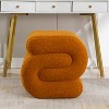 GDFStudio Mila 19.3" Teddy S-Shape Ottoman/Footstool - 2 of 4