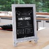 Merrick Lane Set of 10 Wall Mount or Tabletop Magnetic Chalkboards with Folding Metal Legs - 2 of 4