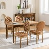 Lyngins French Elegant Dining Chairs (Set of 2), Easy-Care Armless Chair with Hand-Pulled Buckle, Solid Wood Kitchen Chairs & Living Room Chair - 2 of 4