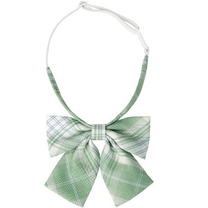INSPIRE CHIC Women's Plaid Uniform Pre-tied Knot Cute Stylish Colorful Bow Ties - 1 of 4