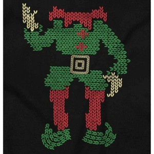 Ugly Christmas Stitch Pattern Elf Sweatshirt for Men or Women Brisco Brands - 1 of 4