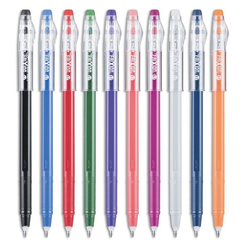 Fine 10 Pilot FriXion ColorSticks Erasable Gel Ink Pen Assorted Ink 0.7 mm 