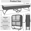 Twin Size Folding Bed with Luxurious Memory Foam Mattress and a Super Strong Sturdy Frame - 2 of 4