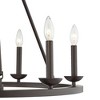 Franklin Iron Works Myland Bronze Wagon Wheel Chandelier 27" Wide Industrial 6-Light Fixture for Dining Room House Kitchen Island Entryway Bedroom - 3 of 4