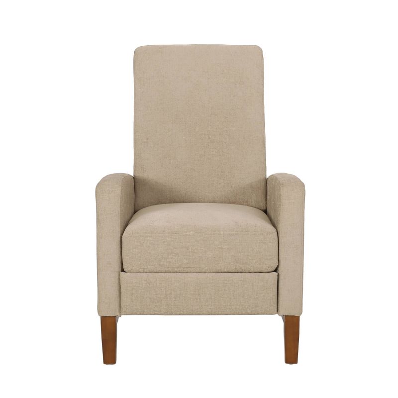 Kalstrom Contemporary Fabric Upholstered Pushback Recliner - Christopher Knight Home, 1 of 13