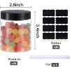 36PCS 8OZ Plastic Jars with Screw On Lids, Refillable Empty Round Containers - 2 of 4