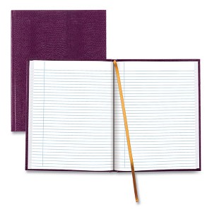Blueline Executive Notebook with Ribbon Bookmark,1 Subject, Medium/College Rule, Grape Cover, (75) 8.5 x 10.75 Sheets - 1 of 4