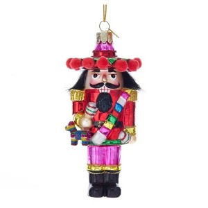 Kurt Adler Noble Gems Glass Ornament for Christmas Tree, Mexican Nutcracker - 1 of 1