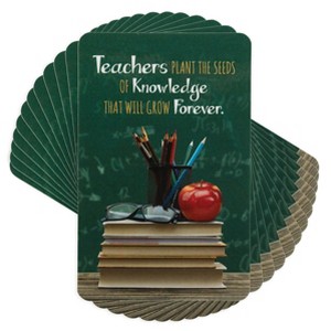 Dicksons Teachers Plant Seeds Knowledge Grow 4 inch Paper Pocket Card Bookmark Pack of 12 - 1 of 4