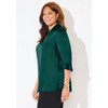 Catherines Satin Buttonfront Shirt - 3 of 3