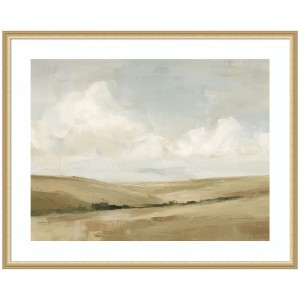 Kate and Laurel Whispering Meadows II by Amy Lighthall Framed Wall Art Print, 42 x 34, Florence Gold - 1 of 4