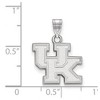 Black Bow Jewelry 14k White Gold Kentucky Wildcats NCAA Small Pendant - 2 of 3