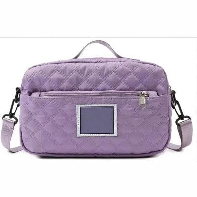 MaseiKar Three-dimensional Diamond Patterned Small Square Tote, Casual Commuting Shoulder Bag with Dry Wet Separation & Double-sided Pockets,