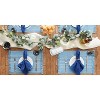 DII Variegated Fringe Placemat Set 6 Piece, Light Blue, 13x19" - 4 of 4