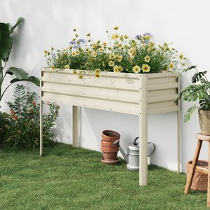 CuisinSmart Raised Garden Bed with Watering Reservoir, Elevated Square Planter Box for Vegetables Herbs, Heavy Duty Steel Panels & Drainage - 1 of 4