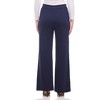 Rekkuna Women's High-Rise Pull-On Palazzo Pants – Stretchy Wide Leg Pants with Front Slant Pockets and Flat Waistband - 3 of 3