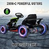 24V Electric Go Kart for Kids, Drift Kart with 2¡Á200W Motors, 7Ah Battery, Pedal Drive, Racing Go Kart Toy for Outdoor Fun - 4 of 4