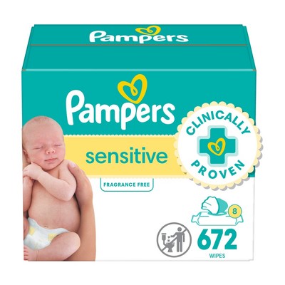 Image of Pampers Sensitive Baby Wipes - 672ct