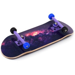 Teak Tuning Pro 34mm Fingerboard Complete - 5 Ply Wood Deck with Pro Trucks - Galaxy Edition - 1 of 2