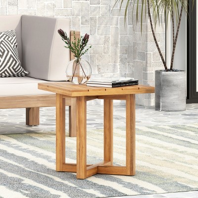 Syemin End Tables Small Round Side Table, 2 Tiers Farmhouse End Table, Accent Tables for Small Spaces, Night Stands, Brown, 18"*18"*18"