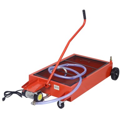 Portable Oil Drain Pan Low-Profile Oil Drain Tank with Pump Large Capacity Truck Oil Change Pan for Car SUV Trucks