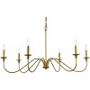 Elegant Lighting Rohan 42 inch chandelier in brass - 3 of 4