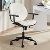 55 Downing Street Julian White Fabric and Steel Adjustable Swivel Office Chair - 2 of 4